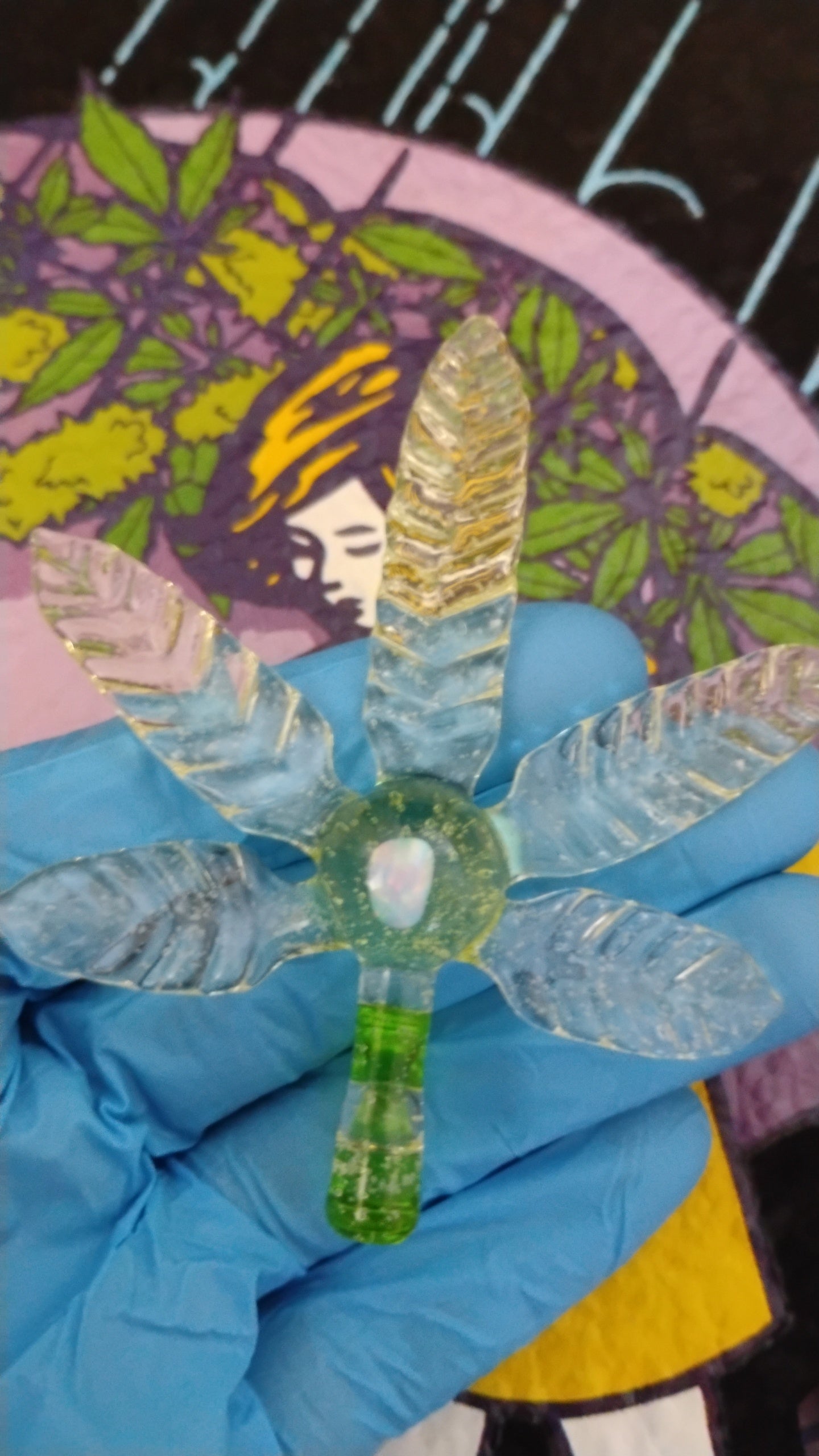 Opal Leaf Pendant