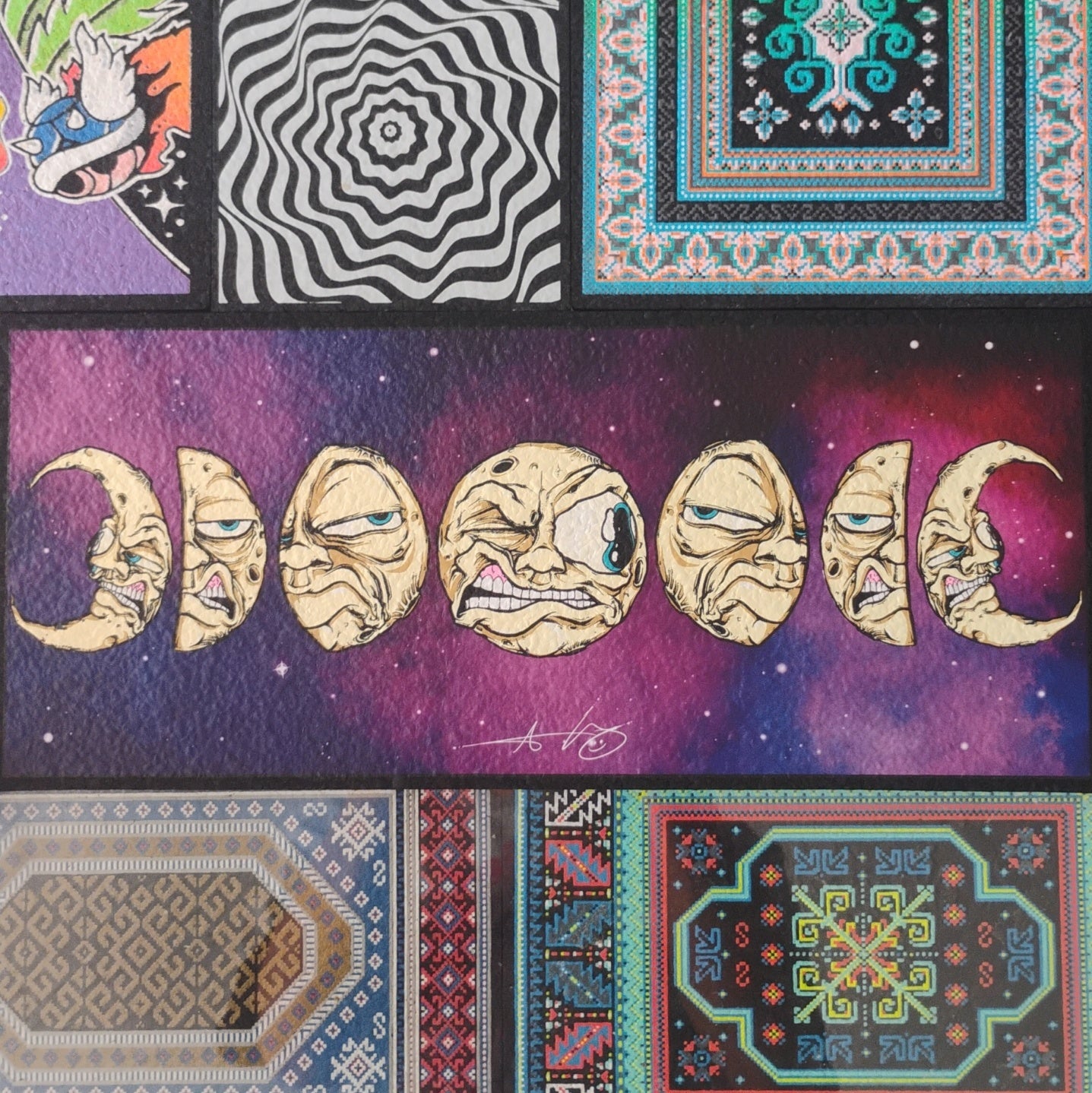 Moon Phases Moodmat (Purple)